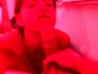 Melody Sucks Daddy Kyles' Big White cock