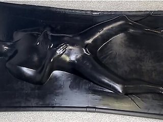 Vacbed + Lube + Bad Dragon Nox Dildo + Wand = Multiple Orgasms For Miss Perversion