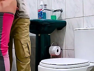 Mistress Getting Intimate in the Bathroom After a Workout.