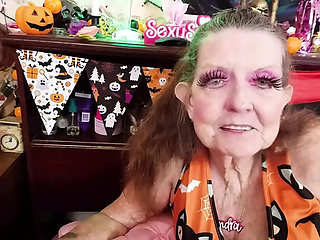 Sexy Sandra Halloween ATM Facial with Sir Christopher - Anal Fuck and Dirty Talk