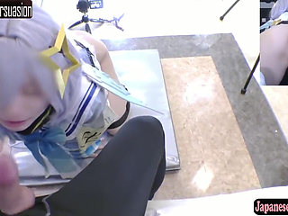 Squirting Angel Cosplay Ppv, Slim Eager Newcomer in Bold Pose Ends with Intense Creampie Climax Scene Angle1