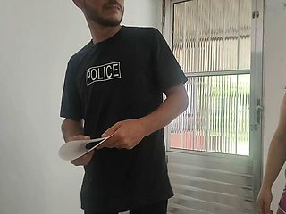 Jennyferpimenta Fucks Cop to Save Her Husband from Arrest