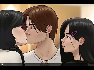 Animated hentai scene with a hot bra and exciting action