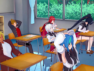 Rias Gremory invites me to have sex after class - DXD NTR Madness