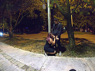 Mature Sucks My Cock in the Park