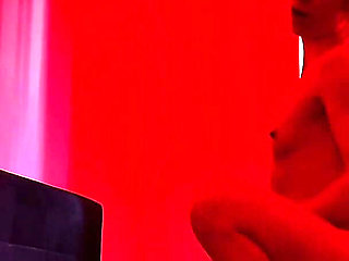 Bedroom Fun. Sensual Sex Under Red Lights