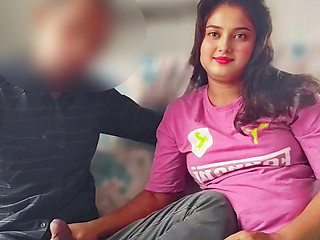 Desi Village Girl Soniya so Happy with Her Lover's Big Cock, Beautiful Teen Babe Girl Fucking When Alone