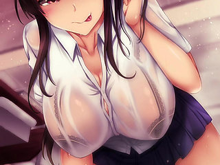 Your hot student seduces you using her slimy, deep mouth after class