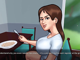 new step mom and step son  make amazing seen in summertime saga part 9