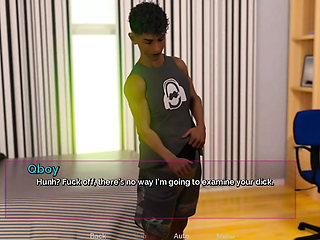 Threesome blowjob scene of Shut up and dance adult game.