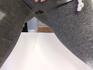 Desperately peed through my pants