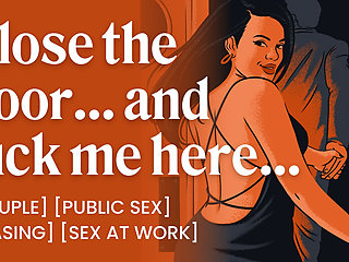 ASMR Audio Porn: Public Bathroom Sex with Your Husband - Fuck at Work & Teasing - Erotic Audio Roleplay for Women