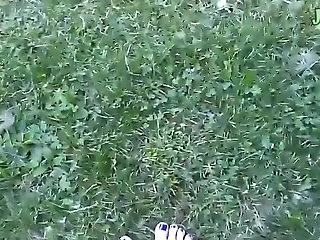 Asian Goddess Worship Series 006 Bare Feet Walking Outdoors Vol 1 Finally Good Weather on Where I Am at! I Take off My Runners