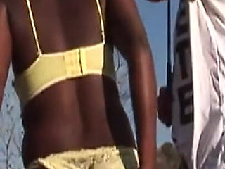 Two Mature African Beauties Drain Hard Cocks Outdoors
