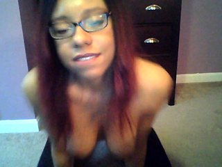 European amateur redhead masturbates on webcam