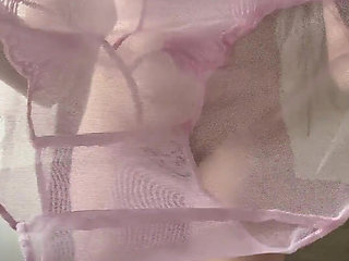 I Try on New Pink Transparent Panties on My Shaved Pussy