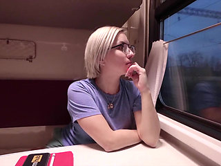 Met a Hot Bitch on the Train and Fucked Her Hard with a Big Cock