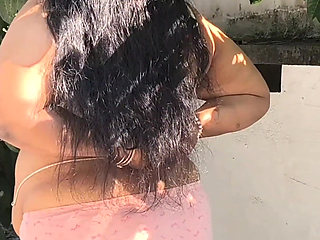 Desi Girl in Skirts, Getting Completely Nude Outdoor