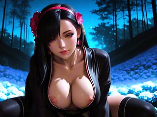Tifa Lockhart shows huge boobs getting pounded with passion