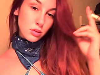 Artemisia Love Smoking a Cigarette Wearing a Sexy Bikini
