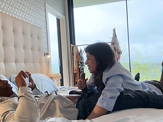 Paulita Pappel takes a massive dick in her mouth and ass