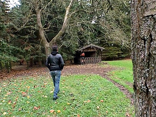 Doggy style in the woods!