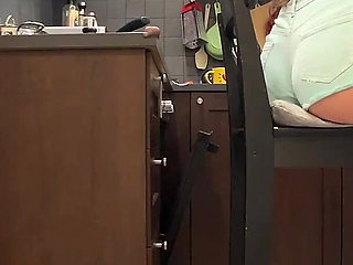 Caught Me Cooking in Shorts.now I'm Teasing You with Ass