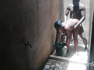 My best friend's wife called me in the shower while she was washing her private parts. I couldn't resist the temptation.