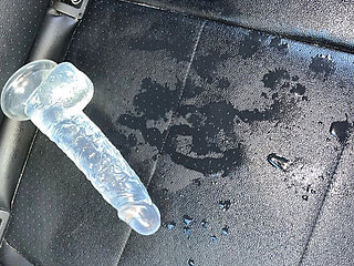 Sourpatchsummer Makes a Huge Mess in Car Back Seat - Extreme Squirting & Loud Orgasm