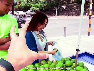 MamacitaZ - Fresh Colombian Amateur Beauty Oils Her Ass Before Riding Cock: Porn