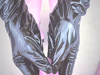 Femdom Handjob and Sub Cleanup off Heels