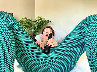 Stuffing Leggings up My MILF Pussy