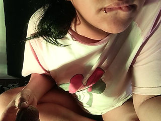 milf masturbates at home while alone