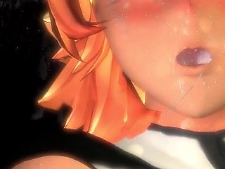 Anime Cow Girl Pounded Hard Against the Cage