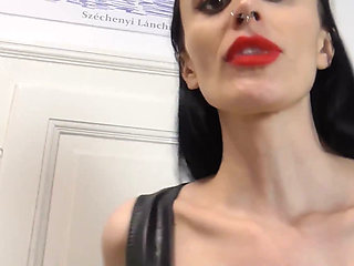 A Dark Gothic Giantess Spits Down on You!