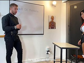 Horny Big Tits Latina Linahenaossx Pounded by Biology Teacher