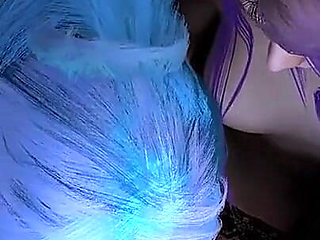 Two girls with brightly colored hair double blowjob : 3D Porn