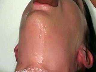 Gangbang with MILF Slut Cum Swallowing