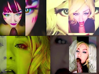 Goddess Lana Hot Sensual Dildo Sucking Compilation 1