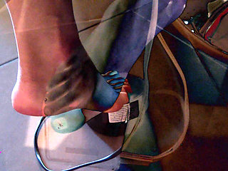 Me Sewing Barefoot on My Sewing Machine