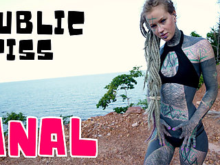 I Masturbating Outside Near My Anus with a Dildo