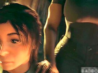 Take The Biggest Dick Ever With Car Toon, Tomb Raider And Lara Craft