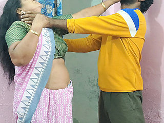 Real Homemade Visiting Son in Law Hardcore Session with Beautiful Hot Desi Mother in Law