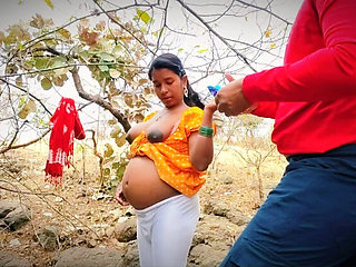 Desi village girl Permi Pooja outdoor forest sex - Hot bhabhi hardcore doggy style with devar in jungle