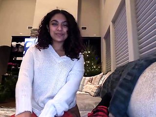 Christmas Creampie: Teen Cums 7 Times