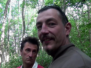 Lovely MILF gets fucked hard in threesome double penetration