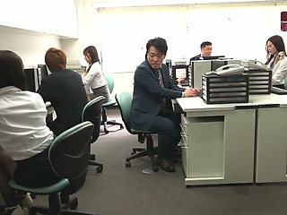 Female Office Worker in Black Pantyhose