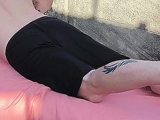 Nude Massage Outdoors with Hot Blonde