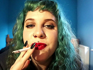 Asmr Whispering Smoking Tease: Stroke for My Tits & Cum When I Extinguish