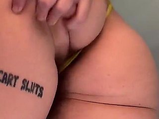 Squatting in a Microbikini